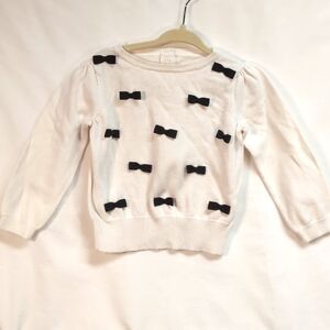 Janie and Jack Bow Sweater 100% cotton